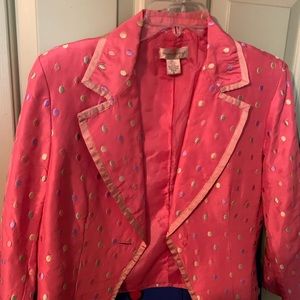 Transitions 100% polyester jacket with 100% silk